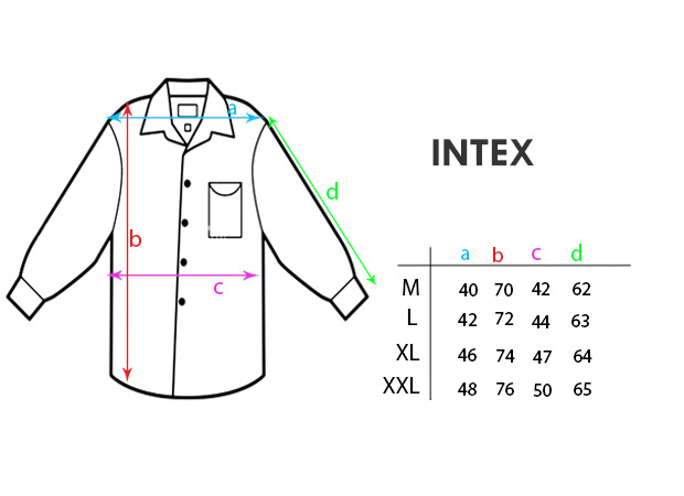 intex size chart checked