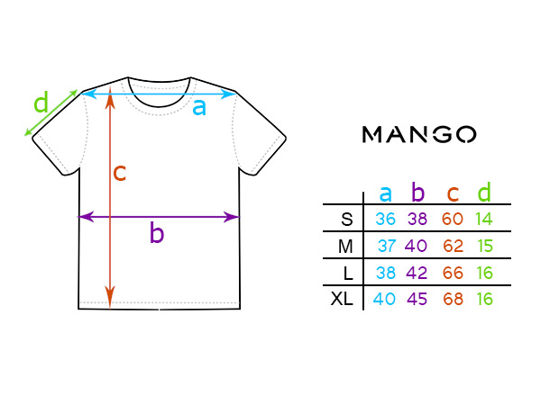 mango shirt size