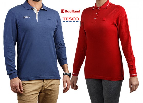 tesco long sleeve polo shirts